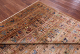 Persian Tribal Gabbeh Hand Knotted Wool Rug - 6' 8" X 10' 4" - Golden Nile