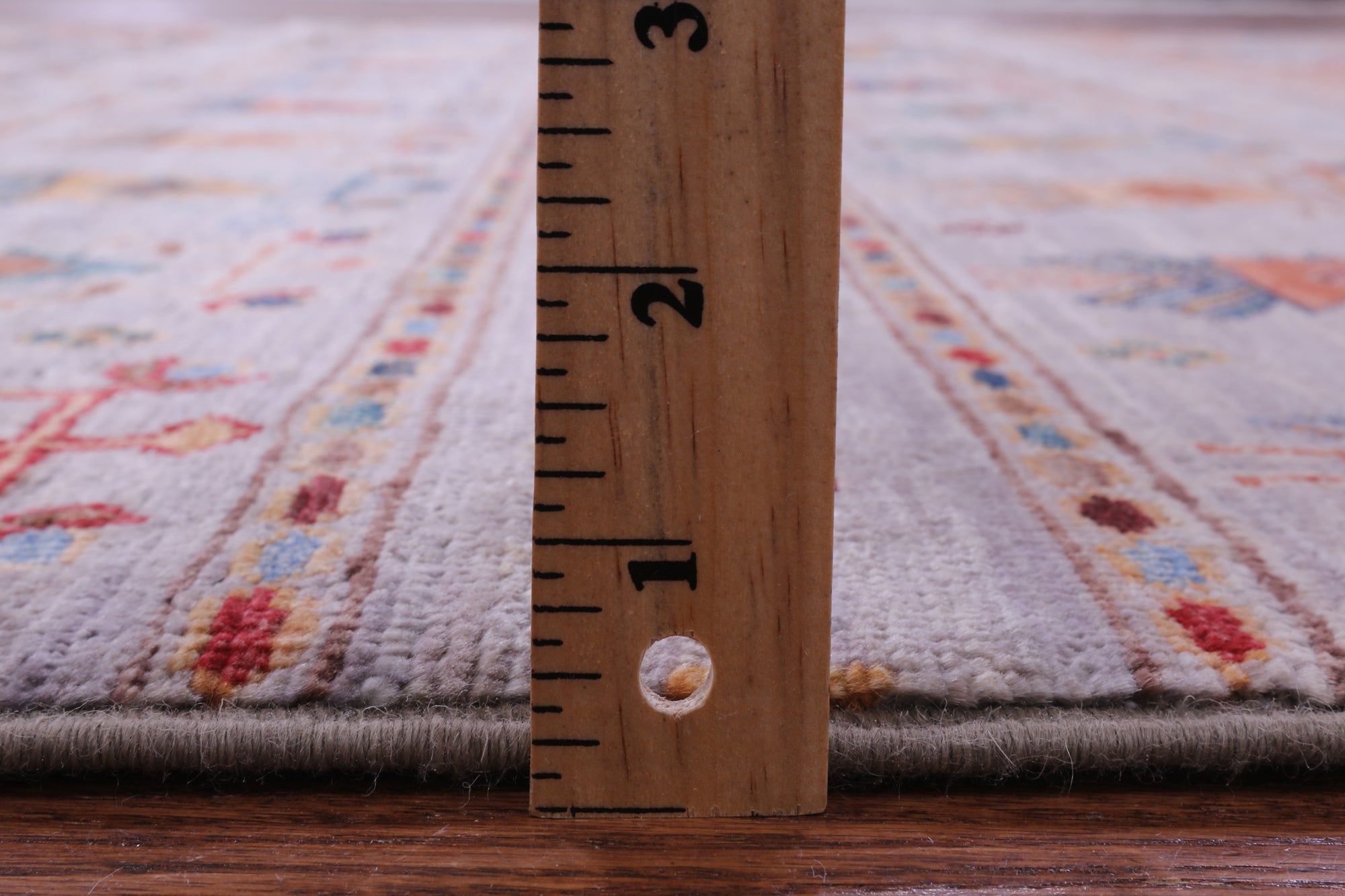 Grey Khorjin Persian Gabbeh Hand Knotted Wool Rug - 6' 9" X 10' 0" - Golden Nile