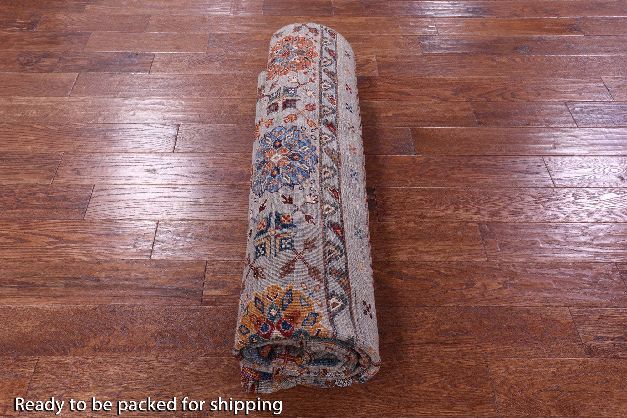 Grey Khorjin Persian Gabbeh Hand Knotted Wool Rug - 6' 9" X 10' 0" - Golden Nile
