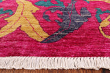 Blue William Morris Handmade Wool Area Rug - 8' 10" X 11' 10" - Golden Nile