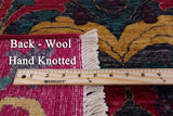 Blue William Morris Handmade Wool Area Rug - 8' 10" X 11' 10" - Golden Nile