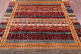 Tribal Persian Gabbeh Hand Knotted Wool Rug - 5' 10" X 7' 10" - Golden Nile