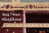 Tribal Persian Gabbeh Hand Knotted Wool Rug - 5' 9" X 8' 5" - Golden Nile
