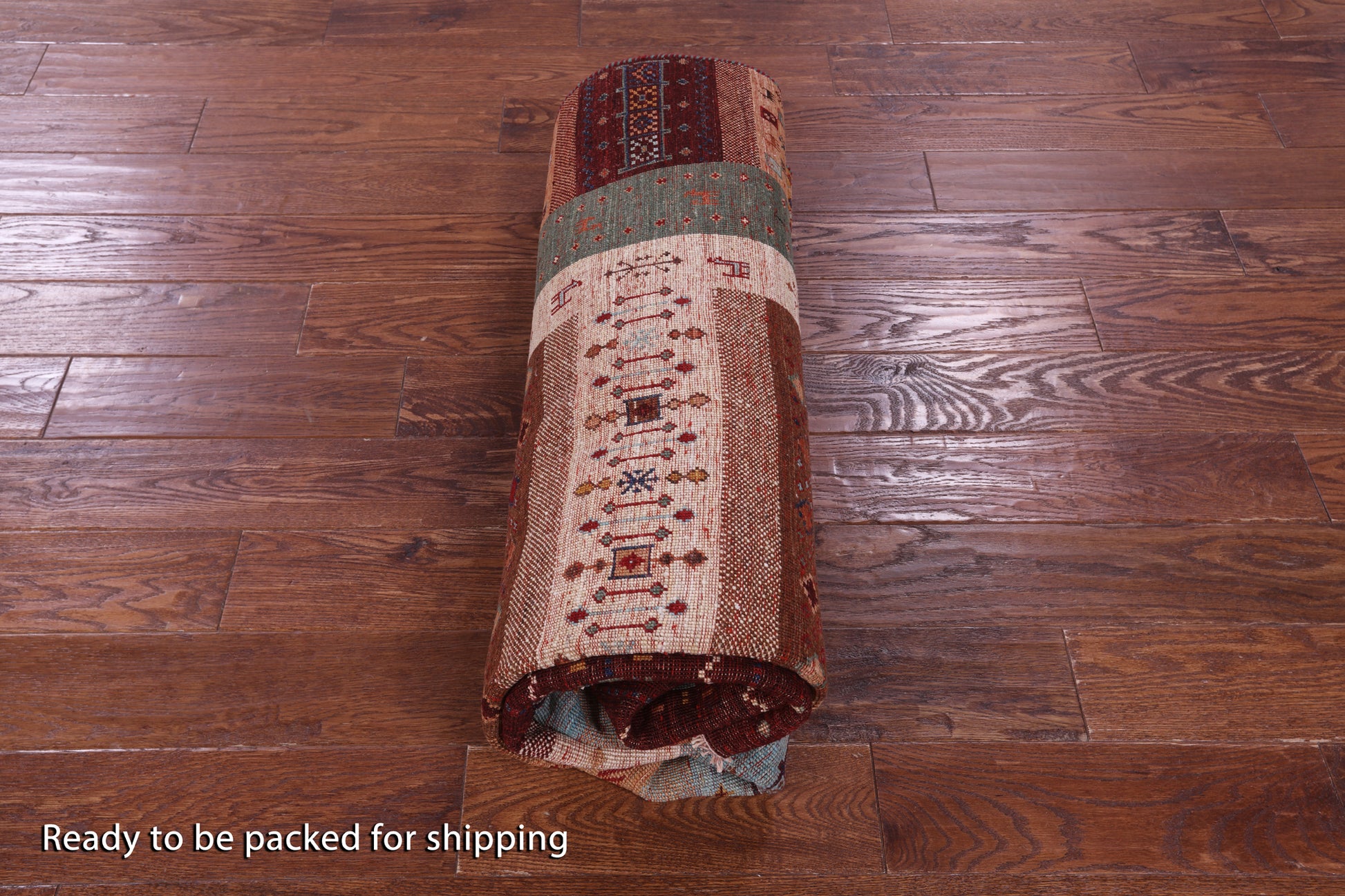 Tribal Persian Gabbeh Hand Knotted Wool Rug - 5' 9" X 8' 5" - Golden Nile