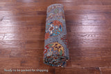 Grey Turkmen Ersari Hand Knotted Wool Rug - 5' 10" X 7' 11" - Golden Nile