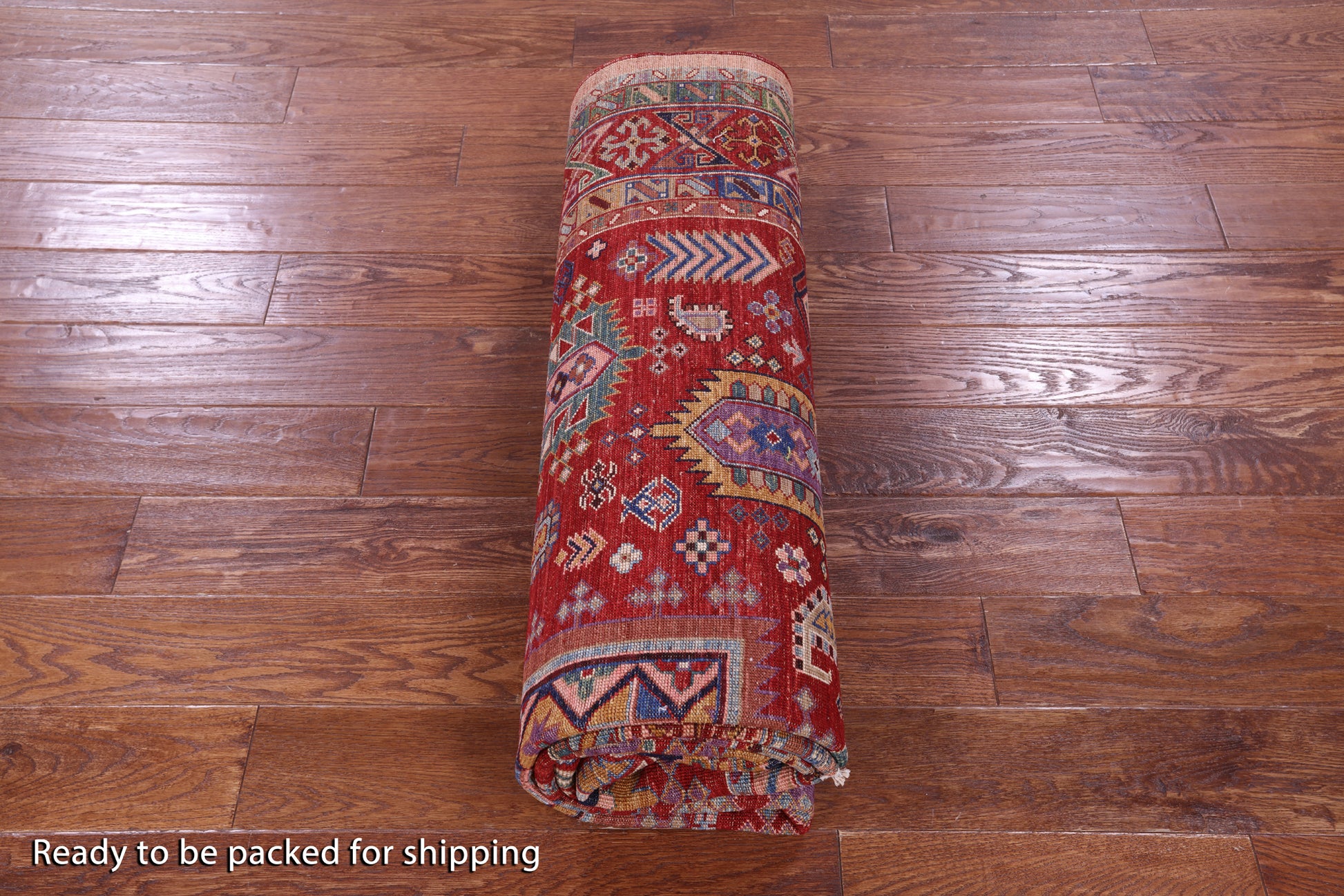 Red Persian Fine Serapi Handmade Wool Rug - 6' 1" X 8' 6" - Golden Nile
