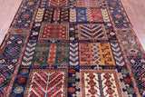 Blue Persian Fine Serapi Hand Knotted Wool Rug - 5' 11" X 8' 11" - Golden Nile