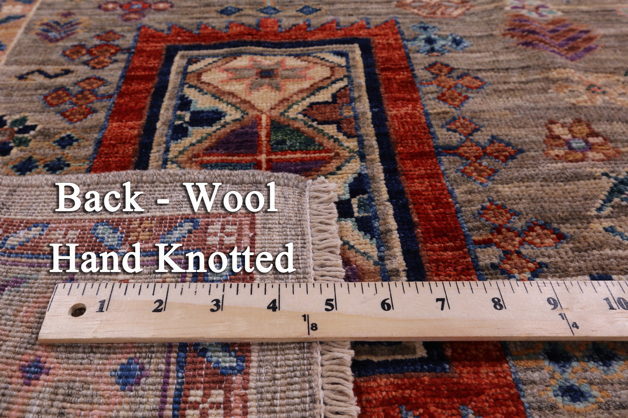 Persian Fine Serapi Hand Knotted Wool Rug - 4' 1" X 6' 1" - Golden Nile