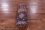 Blue Persian Fine Serapi Handmade Wool Rug - 6' 0" X 8' 10" - Golden Nile