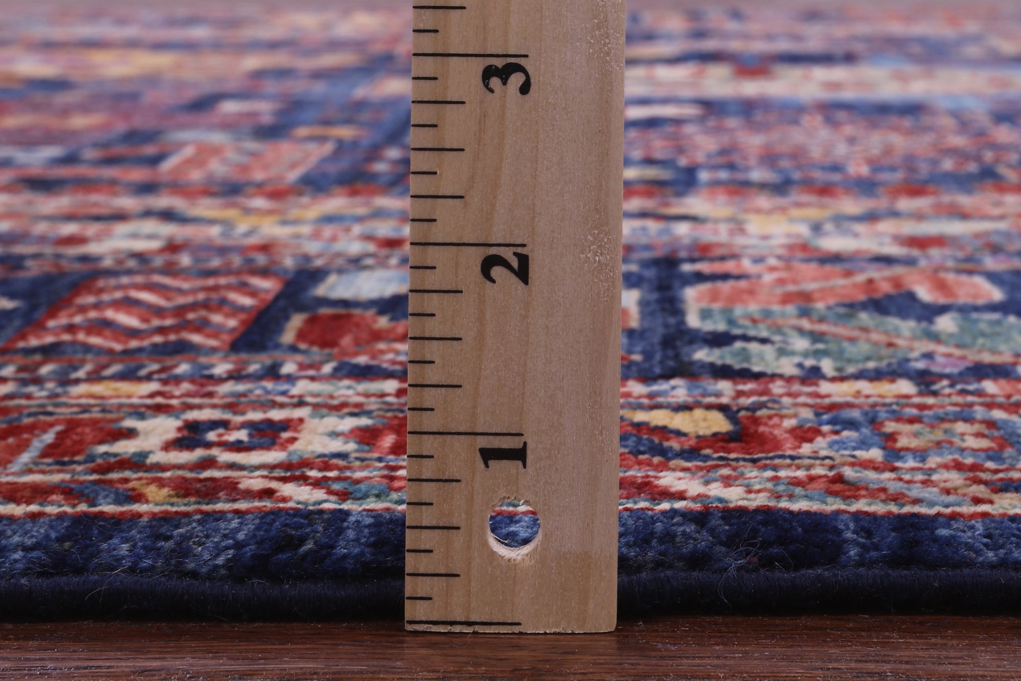 Blue Persian Fine Serapi Handmade Wool Rug - 6' 0" X 8' 10" - Golden Nile