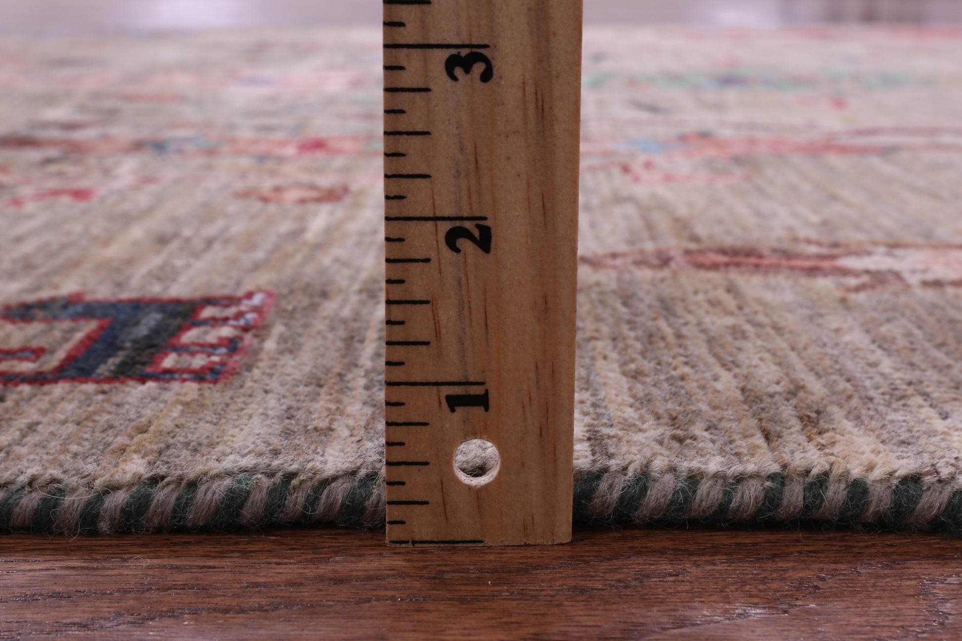 Tribal Persian Gabbeh Hand Knotted Wool Rug - 5' 1" X 6' 9" - Golden Nile