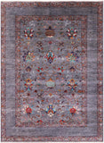Peshawar Hand Knotted Wool Rug - 5' 9" X 8' 0" - Golden Nile