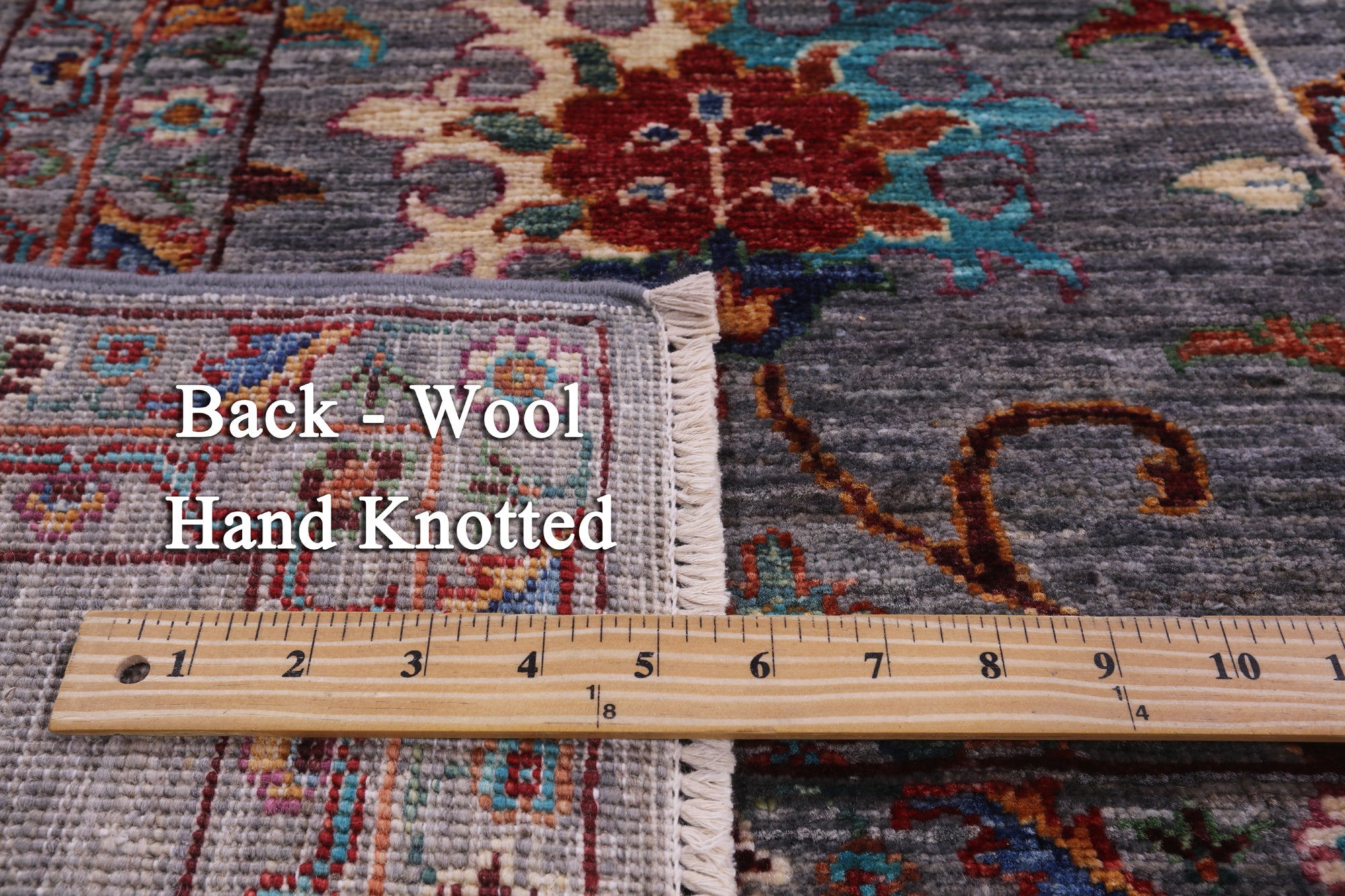 Peshawar Hand Knotted Wool Rug - 5' 9" X 8' 0" - Golden Nile