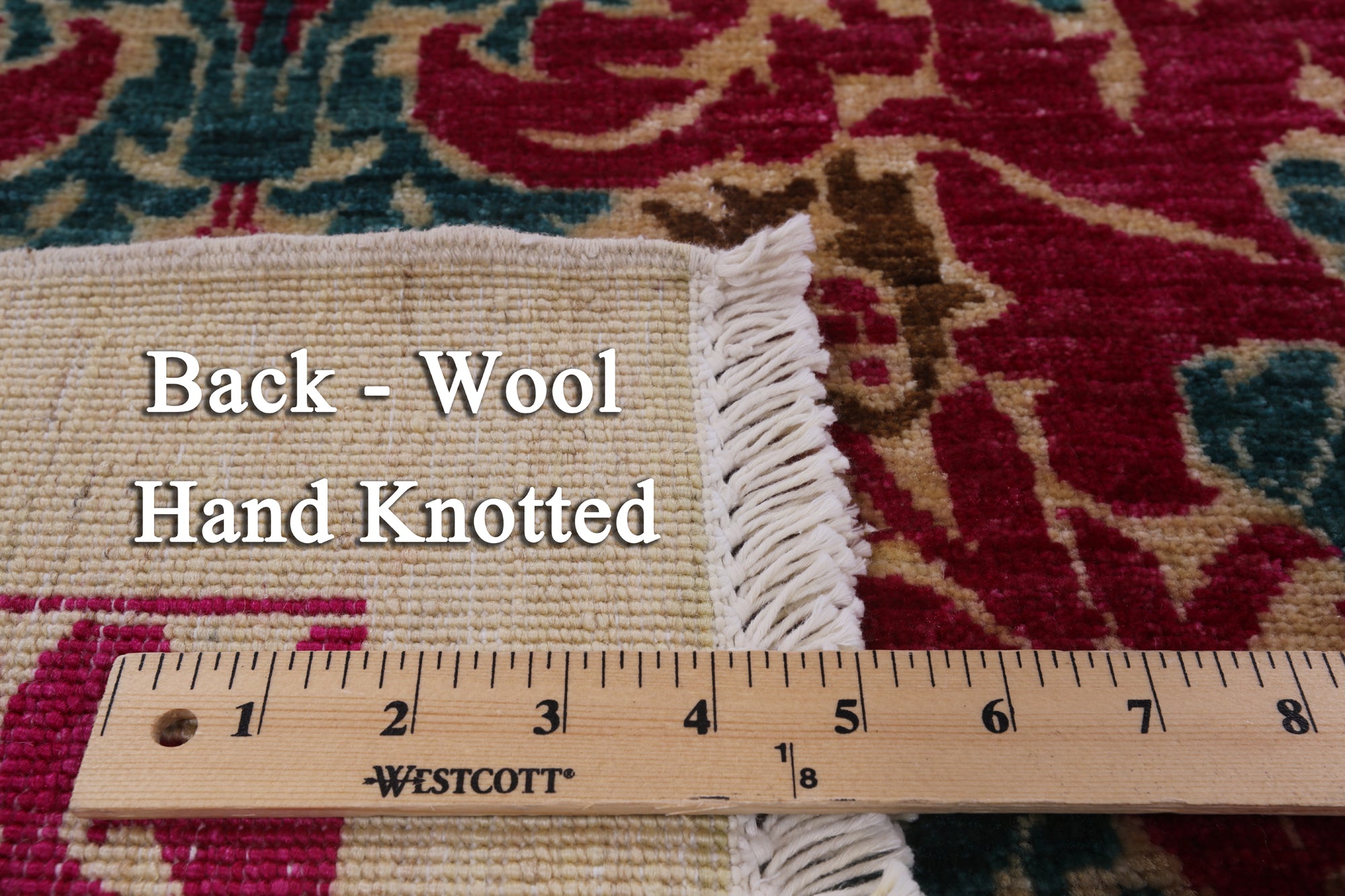 William Morris Hand Knotted Wool Area Rug - 6' 1" X 8' 10" - Golden Nile