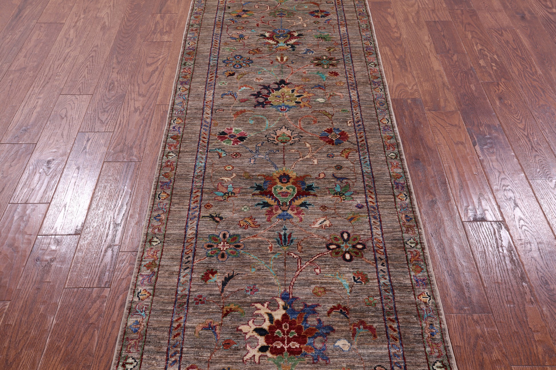 Peshawar Hand Knotted Wool Runner Rug - 2' 9" X 8' 1" - Golden Nile