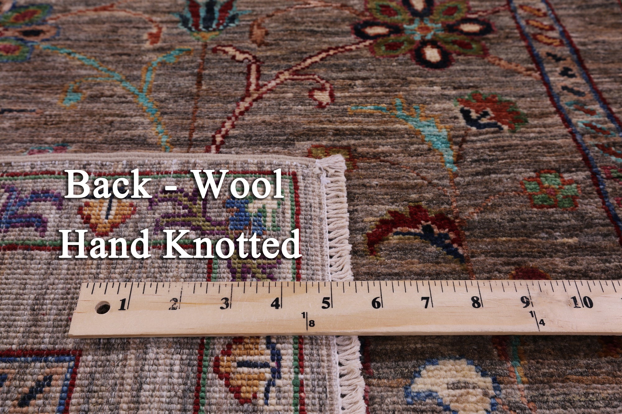 Peshawar Hand Knotted Wool Runner Rug - 2' 9" X 8' 1" - Golden Nile
