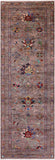 Peshawar Hand Knotted Wool Runner Rug - 2' 9" X 8' 1" - Golden Nile