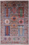 Turkmen Ersari Hand Knotted Wool Rug - 6' 6" X 10' 2" - Golden Nile
