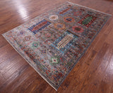 Turkmen Ersari Hand Knotted Wool Rug - 6' 6" X 10' 2" - Golden Nile