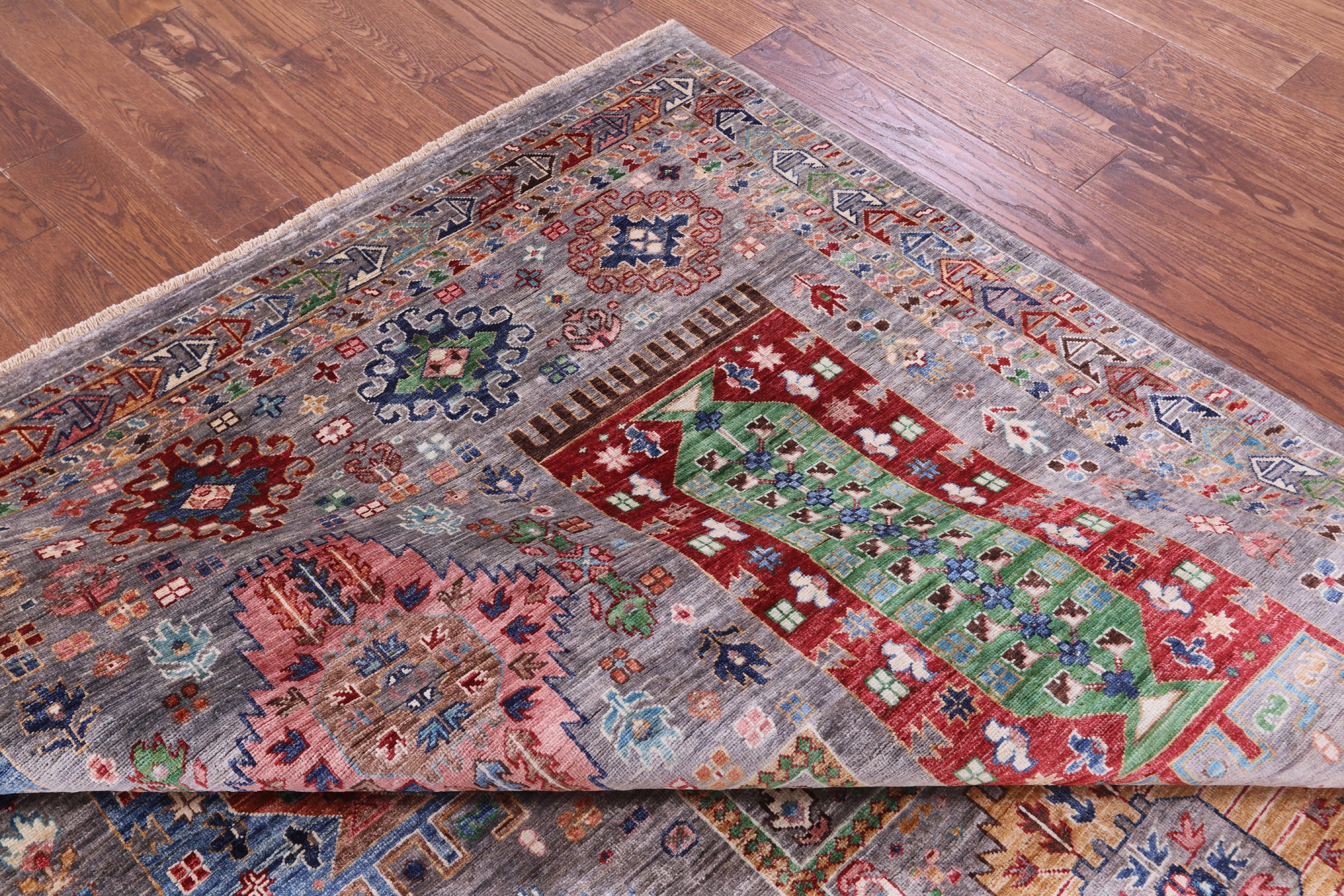 Turkmen Ersari Hand Knotted Wool Rug - 6' 6" X 10' 2" - Golden Nile