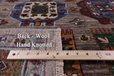 Turkmen Ersari Hand Knotted Wool Rug - 5' 0" X 6' 6" - Golden Nile