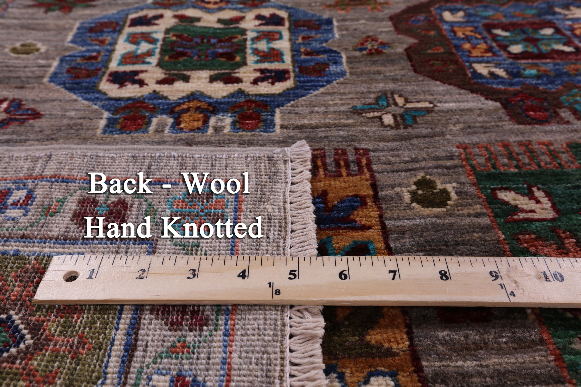 Turkmen Ersari Hand Knotted Wool Rug - 5' 0" X 6' 6" - Golden Nile