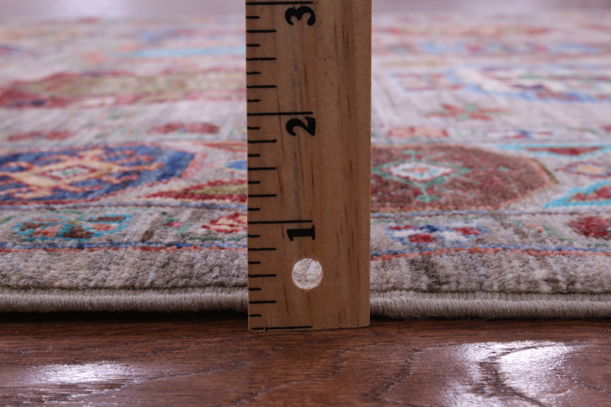 Turkmen Ersari Hand Knotted Wool Rug - 5' 0" X 6' 6" - Golden Nile
