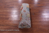 Grey Turkmen Ersari Hand Knotted Wool Rug - 6' 8" X 10' 0" - Golden Nile