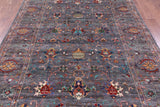 Grey Peshawar Hand Knotted Wool Rug - 6' 8" X 10' 0" - Golden Nile