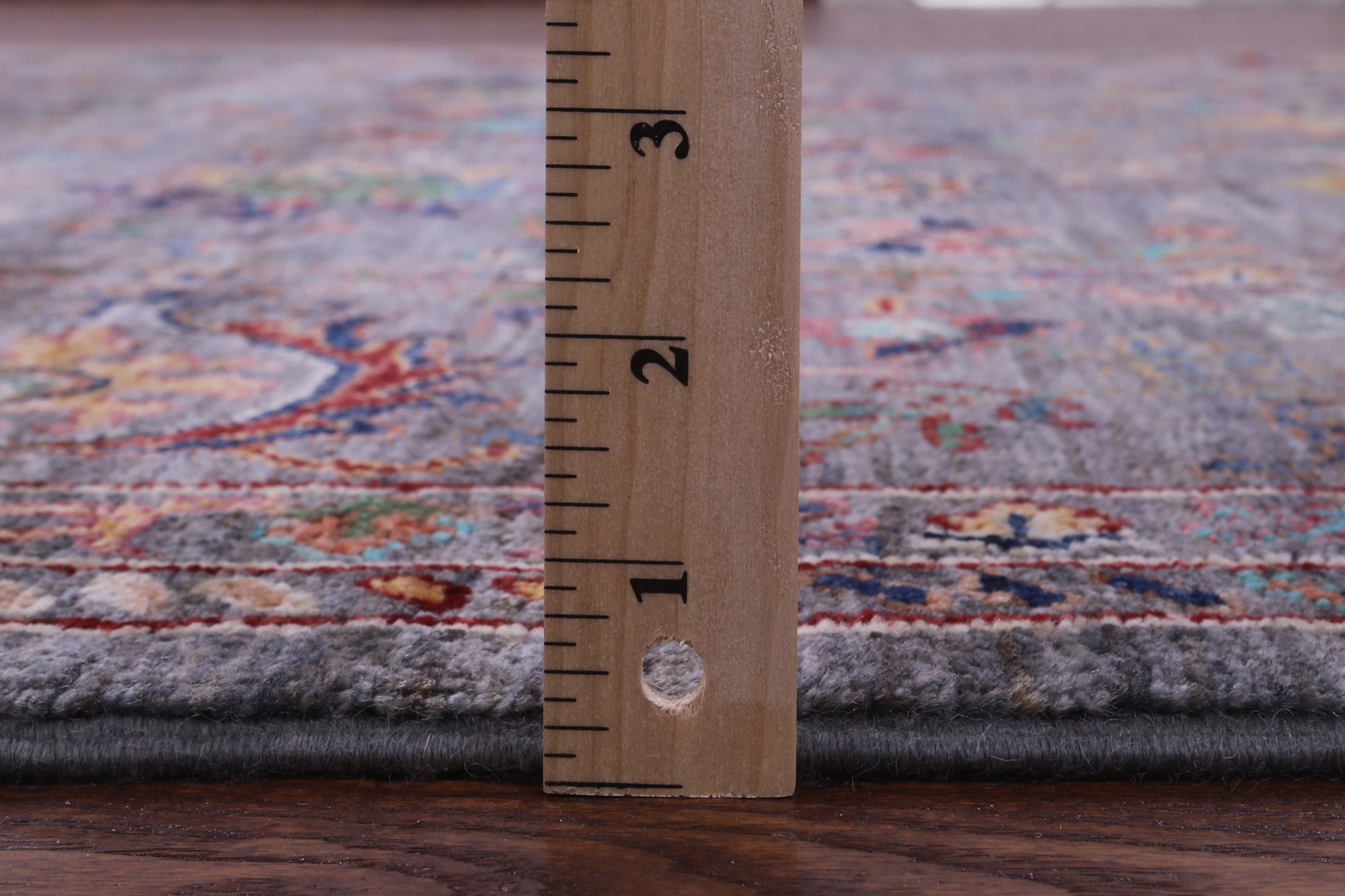 Grey Peshawar Hand Knotted Wool Rug - 6' 8" X 10' 0" - Golden Nile
