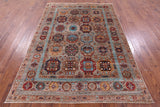 Turkmen Ersari Hand Knotted Wool Rug - 5' 10" X 8' 2" - Golden Nile
