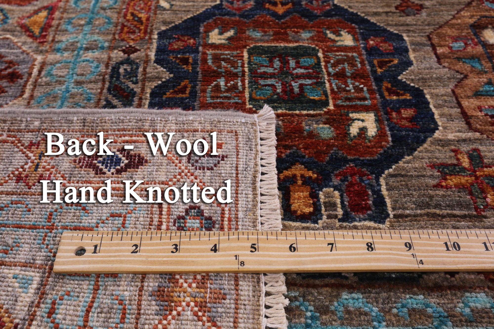 Turkmen Ersari Hand Knotted Wool Rug - 5' 10" X 8' 2" - Golden Nile