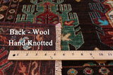 Brown Turkmen Ersari Hand Knotted Wool Rug - 5' 9" X 7' 10" - Golden Nile