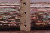 Brown Turkmen Ersari Hand Knotted Wool Rug - 5' 9" X 7' 10" - Golden Nile