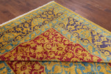 William Morris Handmade Wool Area Rug - 9' 2" X 11' 10" - Golden Nile