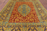 William Morris Handmade Wool Area Rug - 9' 2" X 11' 10" - Golden Nile