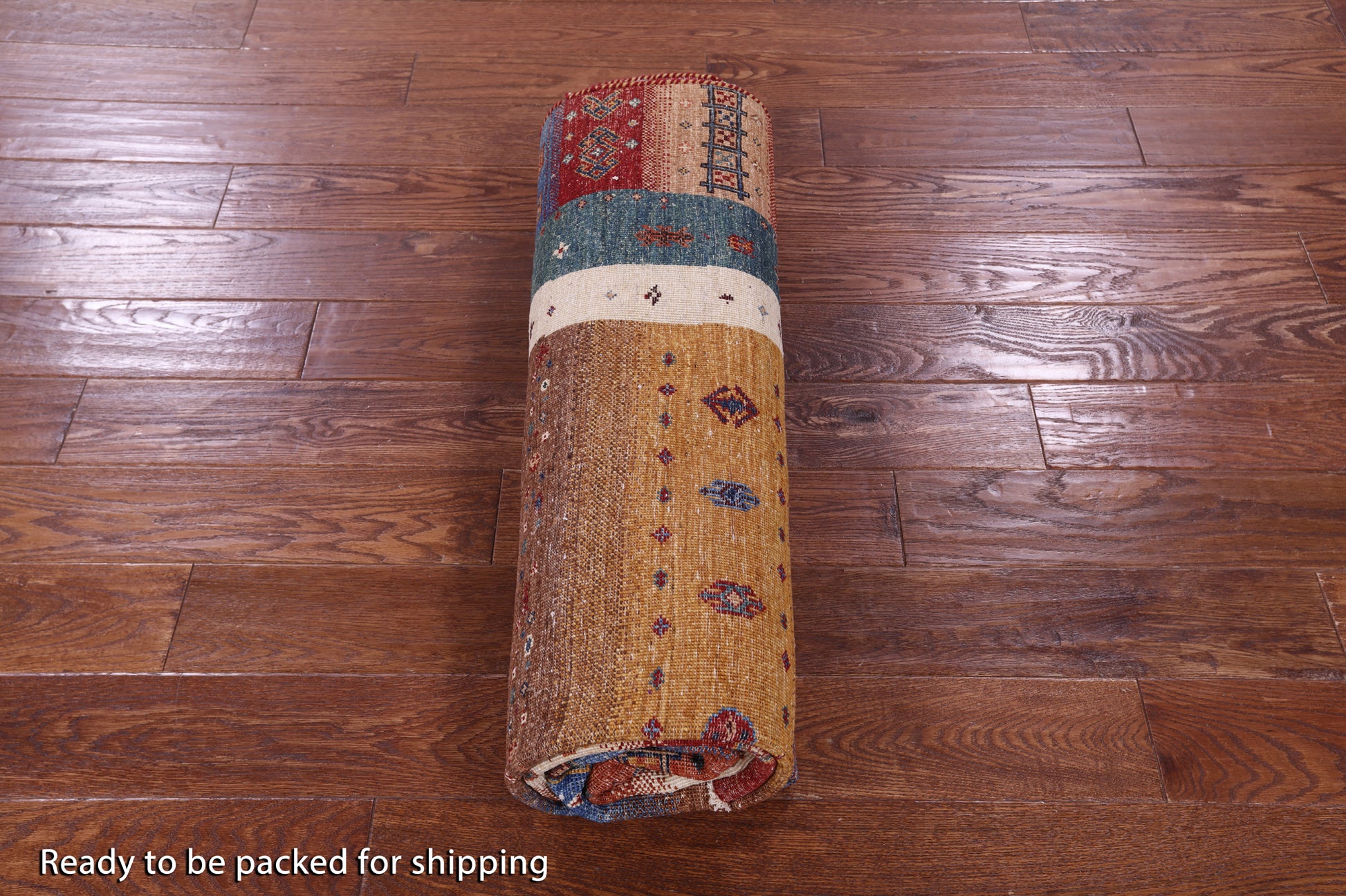 Tribal Persian Gabbeh Hand Knotted Wool Rug - 5' 7" X 8' 1" - Golden Nile
