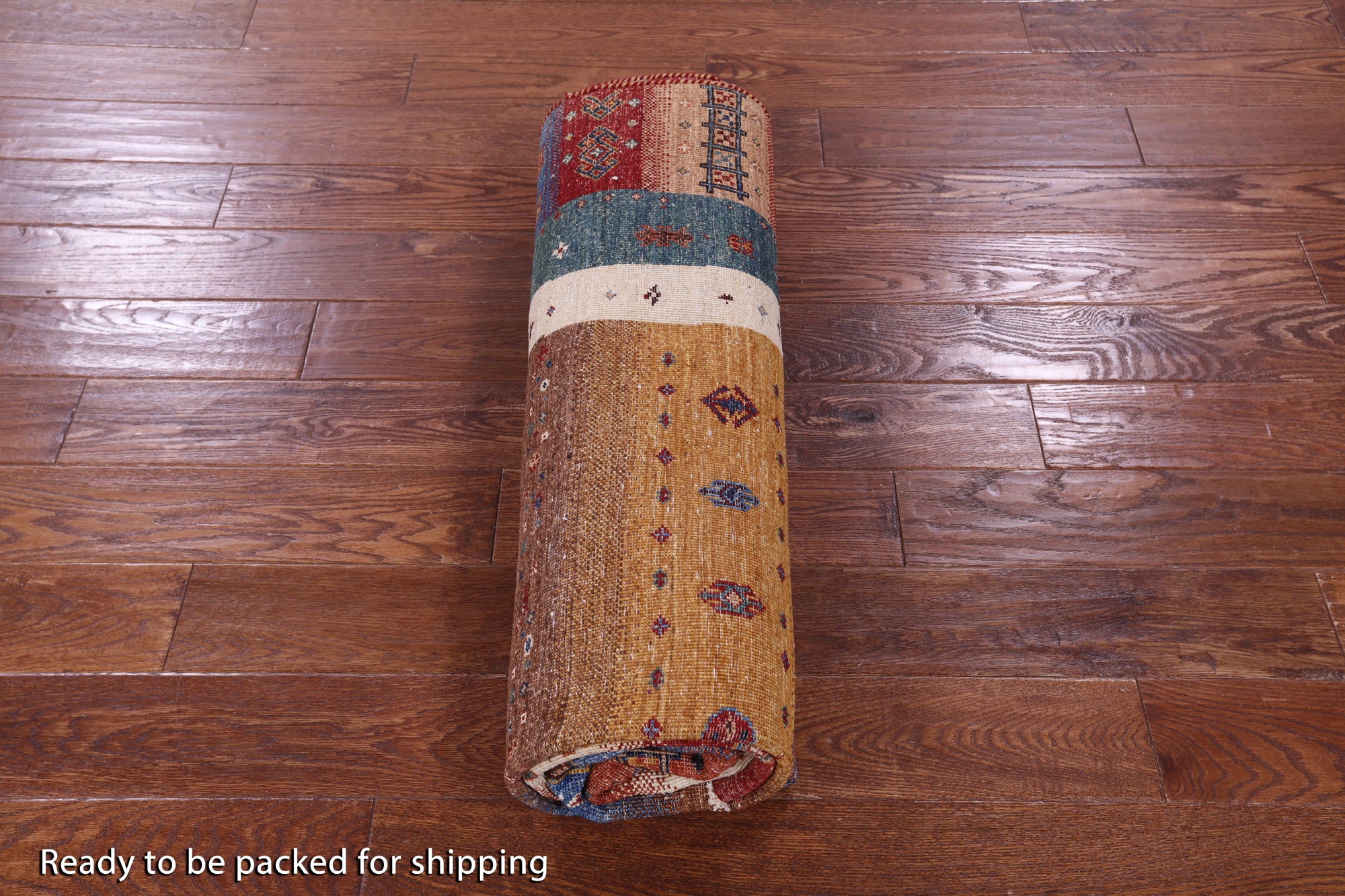 Tribal Persian Gabbeh Hand Knotted Wool Rug - 5' 7" X 8' 1" - Golden Nile
