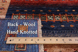 Tribal Persian Gabbeh Handmade Wool Rug - 5' 8" X 8' 2" - Golden Nile