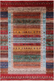 Tribal Persian Gabbeh Hand Knotted Wool Rug - 6' 9" X 10' 1" - Golden Nile