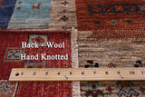 Tribal Persian Gabbeh Hand Knotted Wool Rug - 6' 9" X 10' 1" - Golden Nile