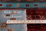 Tribal Persian Gabbeh Hand Knotted Wool Rug - 5' 0" X 7' 0" - Golden Nile