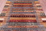 Tribal Persian Gabbeh Handmade Wool Rug - 5' 7" X 7' 10" - Golden Nile