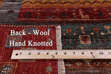 Tribal Persian Gabbeh Handmade Wool Rug - 5' 7" X 7' 10" - Golden Nile