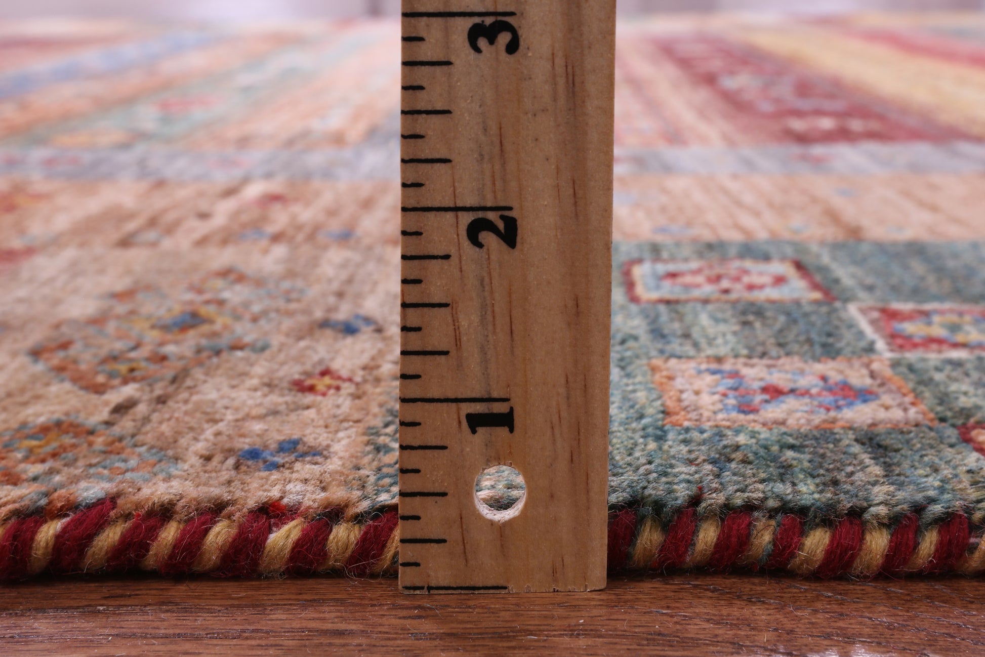 Tribal Persian Gabbeh Handmade Wool Rug - 5' 7" X 7' 10" - Golden Nile