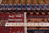 Persian Tribal Gabbeh Handmade Wool Rug - 4' 1" X 6' 1" - Golden Nile