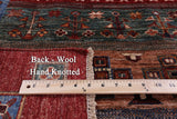 Tribal Persian Gabbeh Hand Knotted Wool Rug - 3' 4" X 5' 0" - Golden Nile
