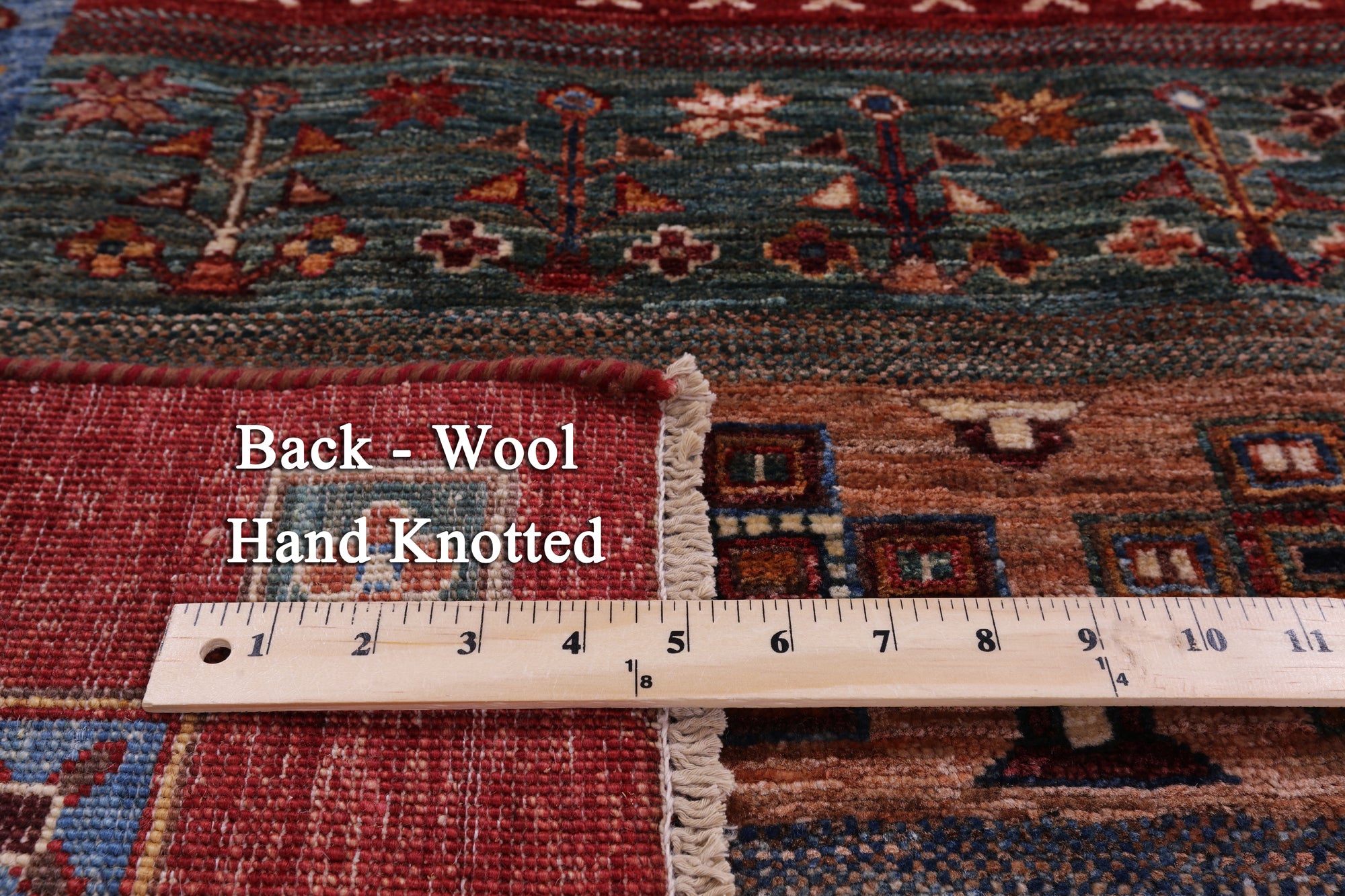Tribal Persian Gabbeh Hand Knotted Wool Rug - 3' 4" X 5' 0" - Golden Nile