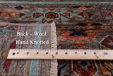 Khorjin Persian Gabbeh Handmade Wool Rug - 5' 0" X 6' 2" - Golden Nile