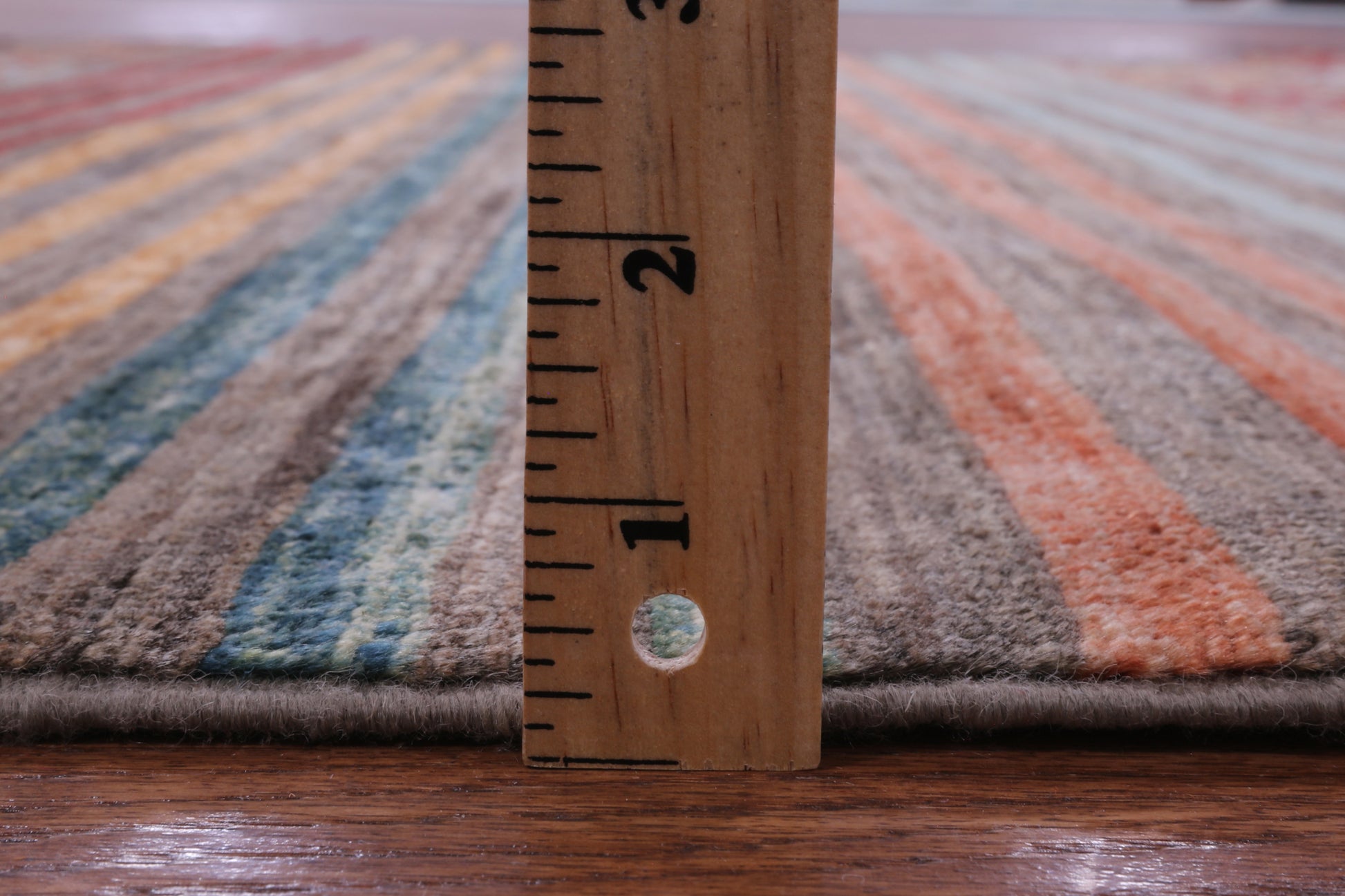 Khorjin Persian Gabbeh Handmade Wool Rug - 5' 0" X 6' 2" - Golden Nile